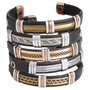 Leatherette Magnetic Cuff Bracelet