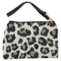 Weekend Tote Bag & Pouch Set - Black & White Leopard