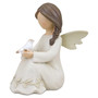 Sitting And Kneeling Resin Angel
