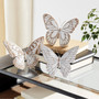 White-Washed Wood Butterfly Decor