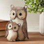Resin Owl With Baby