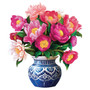 Fresh Cut Mini Pop-Up Greeting Card - Peony Paradise