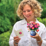 Fresh Cut Mini Pop-Up Greeting Card - Peony Paradise