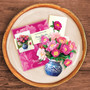 Fresh Cut Mini Pop-Up Greeting Card - Peony Paradise