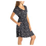 Allthreads Botanic Black Boardwalk Dress w/Pockets- Large