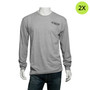 Texas Health Huguley Hospital Logoed Long-Sleeved Shirt - Heather Gray - 2X