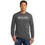 Texas Health Huguley Hospital Logoed Long Sleeve Graphic Tee - Charcoal - 2X