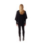 Knit Turtleneck Poncho - Black