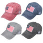 American Flag Canvas Baseball Hat