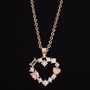 Amanda Blu Rose Gold CZ Heart Necklace