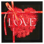 Always And Forever Red Flower Heart Frame - Love