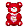 I Love You Teddy Foil Balloon