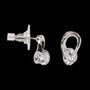 Julia Harper Silver Jet Drop Earrings