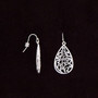 Julia Harper Silver Lace Ox Drop Earrings