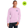 Golisano Children's Hospital Heavy Blend Crewneck Sweatshirt - Light Pink - 3X