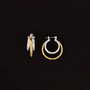 Julia Harper Two-Tone Gold and Silver Triple Hoop Earrings