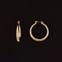 Julia Harper Gold Hoop Earrings