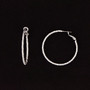 Julia Harper Textured Silver Hoop Earrings