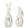 Floral Bunny Figurine