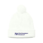 Northwestern Medicine Pom-Pom Beanie Hat - Marshmallow White