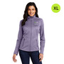 Wilmot Cancer Institute Ladies Digi Stripe Fleece Jacket - Purple - XL