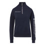 Brigham & Women's Hospital Women's Cloud Fleece Quarter-Zip Pullover - Navy Blue - S