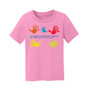 Brigham & Women's Hospital Toddler Handprints T-Shirt - Candy Pink - 2T