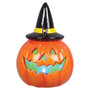 Ceramic Halloween Pumpkin Lantern With LED