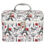White Train Case - Paris Design