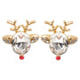 Party Earrings Up to Snow Good Reindeer