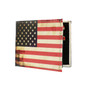 Vintage American Flag Bi-Fold Vegn Leather Wallet
