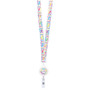 Cancer Awareness Ribbon Lanyard with Retractable Badge Reel