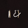 Julia Harper Two-Tone Gold and Silver Double Heart Earrings