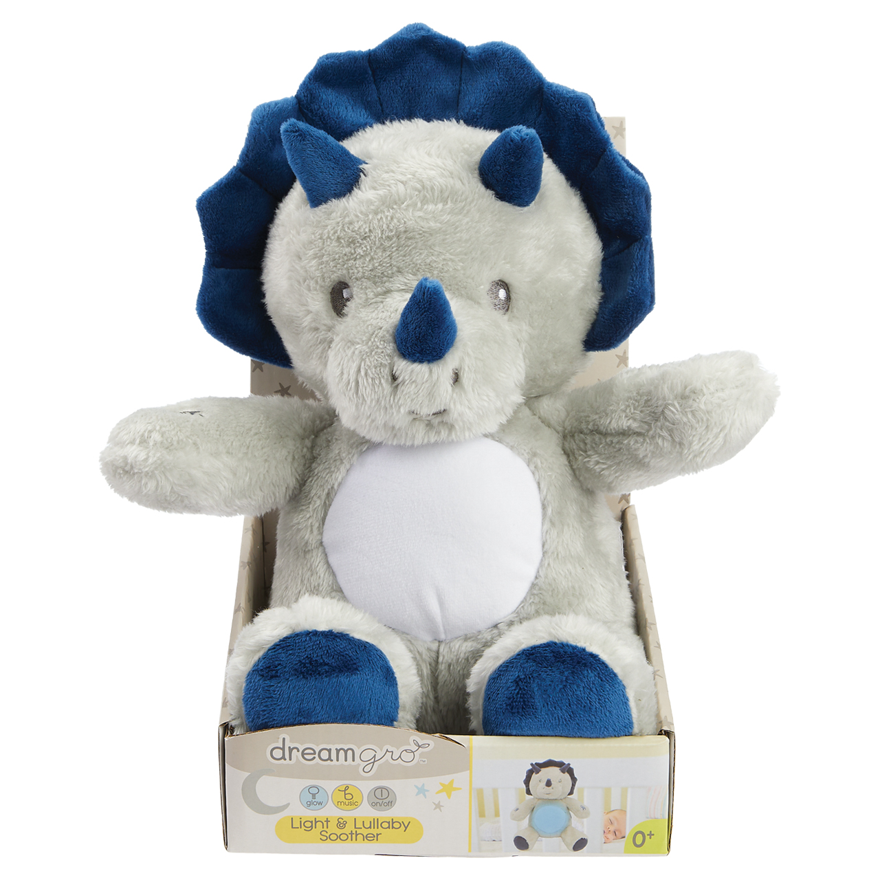 Dreamgro Light and Lullaby Soother - Blue Dino | Cloverkey