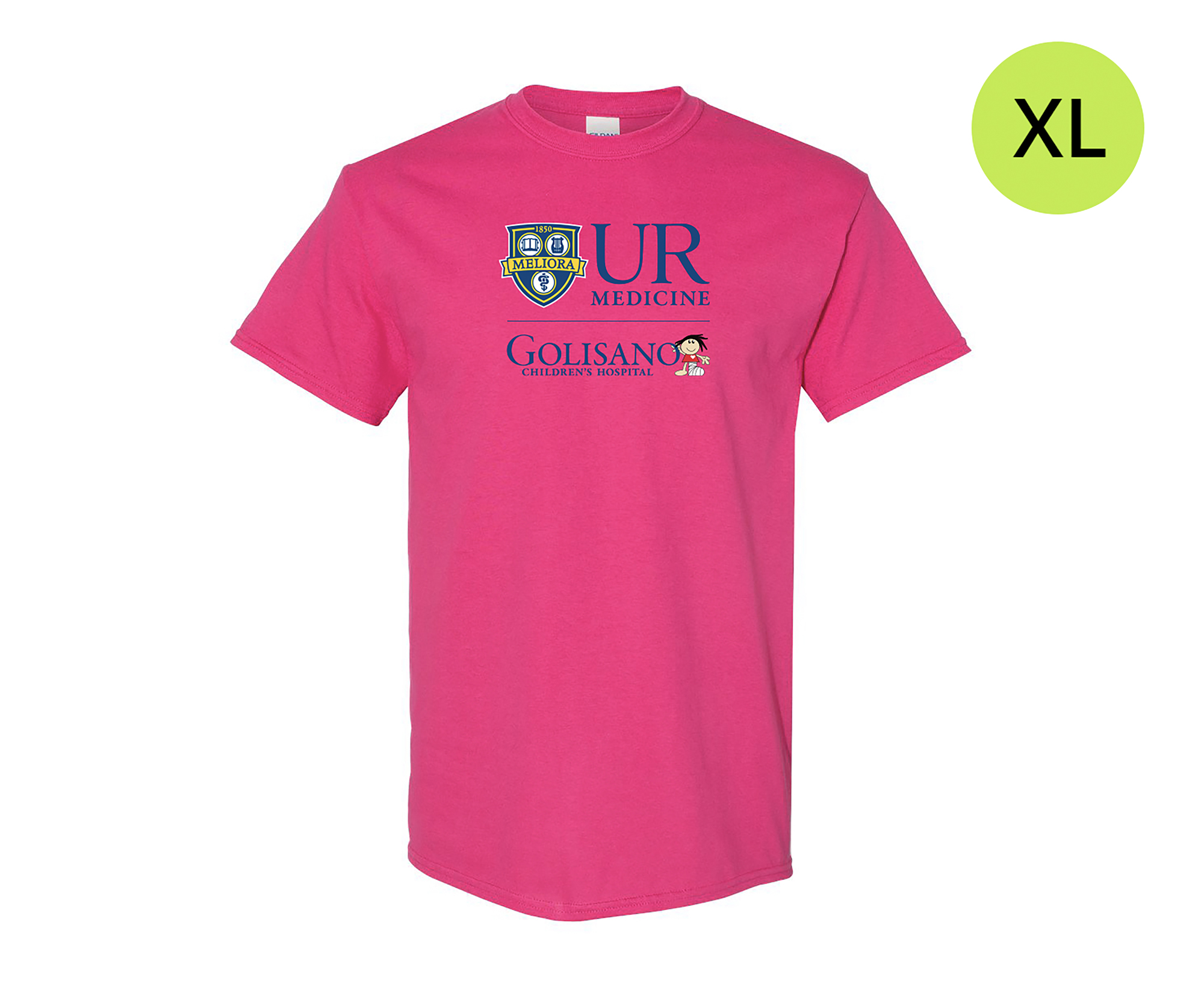 Golisano Children's Hospital TShirt Heliconia Hot Pink XL