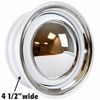 ACC-C10-6620-WH-KIT - NEW CLASSIC WHITE WHEEL PACKAGE - SET OF 4 - 15 INCH WHITE SMOOTHIE 5X205MM 5 BOLT STEEL WHEELS - WITH 4 STAINLESS STEEL HUBCAPS AND TRIM RINGS - SET OF 4