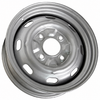 VWC-111-601-025-G - 111601025G - STOCK STEEL WHEEL - 4X130MM 4 LUG/BOLT - PAINTED SILVER - 15X4-1/2 - 4-1/2 INCH BACK SPACING - BEETLE 68-79 - GHIA 67-74 - TYPE-3 66-73 - SOLD EACH