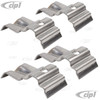 VWC-111-707-121-4SS - 111707121 - PREMIUM QUALITY - STAINLESS STEEL BUMPER REINFORCEMENT BRACKET SPACER PLATES - FITS BETWEEN BRACKET AND BUMPER - 4 PER BUMPER REQUIRED - IMPORTED FROM GERMANY - BEETLE 52-67 - SOLD SET OF 4