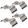 VWC-111-707-121-4SS - 111707121 - PREMIUM QUALITY - STAINLESS STEEL BUMPER REINFORCEMENT BRACKET SPACER PLATES - FITS BETWEEN BRACKET AND BUMPER - 4 PER BUMPER REQUIRED - IMPORTED FROM GERMANY - BEETLE 52-67 - SOLD SET OF 4