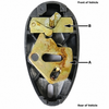VWC-111-798-700-A - 111798700A - EXCELLENT QUALITY - LOCKING SHIFTER BASE - FITS BEETLE 68-79 - GHIA 68-74 - TYPE-3 68-73 - SOLD EACH