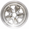 ACC-C10-6646 - 9678 - 911 STYLE 5 SPOKE ALUMINUM WHEEL - FULLY POLISHED - 4.5 INCH WIDE X 15 INCH DIA. - 5X130MM BOLT PATTERN (4-1/8 INCH BACKSPACE) - CENTER CAP AND HARDWARE SOLD SEPARATELY - SOLD EACH