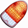 VWC-111-945-241-JLED - 111945241J - LED UPGRADE TAIL LIGHT CONVERSION WITH RED LENS - WITH POLISHED STAINLESS STEEL TRIM RING - LEFT OR RIGHT - BEETLE 68-70 - SOLD EACH