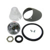 VWC-111-953-042-A - 111953042A - RIGHT - BULLET FRONT TURN SIGNAL ASSEMBLY WITH CLEAR LENS - BEETLE 55-57 - SOLD EACH