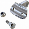 VWC-113-847-263-KIT - 113847263 - CHROME BASE PLATE FOR POPOUT WINDOW LATCH WITH PIVOT PIN AND NUT - MOUNTS TO BODY - LEFT OR RIGHT - BEETLE 52-64 - SOLD EACH