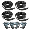 VWC-113-898-022-GR - 4 GERMAN MADE FENDER BEADS - WITH STANDARD BOLTS (NOT TALL) & WASHERS - 4 FENDER KIT - BEETLE 46-79 - HARDWARE IS NOT GERMAN - SOLD SET