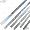 VWC-151-871-359-BST - 151871359B - ALUMINUM SECURING STRIPS/INSERT BARS FOR SIDE TOP SEALS (SCREWS SOLD SEP. SEE VHD-N11-3221-50) - BEETLE 1972 ONLY - SOLD 6 PIECE SET