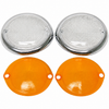 VWC-211-953-161-2B - 211953161B - 211953161B - GENUINE GERMAN HELLA - FRONT TURN SIGNAL LENS LEFT & RIGHT PAIR - BUS 62-67 - SOLD PAIR