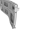 VWC-214-831-051-D - 214831051D - SILVER WELD-THROUGH HIGH QUALITY SHEET METAL - LEFT FRONT DOOR WITH HINGES - BUS - 64-67 - SOLD EACH