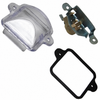 VWC-311-943-121-A - LICENSE LIGHT LENS/BULB HOLDER/GASKET - BEETLE 64-79 / TYPE-3 FASTBACK & NOTCHBACK 69-74 - SOLD EACH