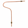 VWC-111-127-511-A - 111127511A - METAL FUEL LINE WITH FITTINGS - 6MM - FUEL PUMP TO CARBURETOR - 25 HP OCT/52-53  - INCLUDES FITTING - 25-36HP TO 1960 - BEETLE 46-60 - GHIA 56-60 - BUS T2 50-60 - SOLD EACH